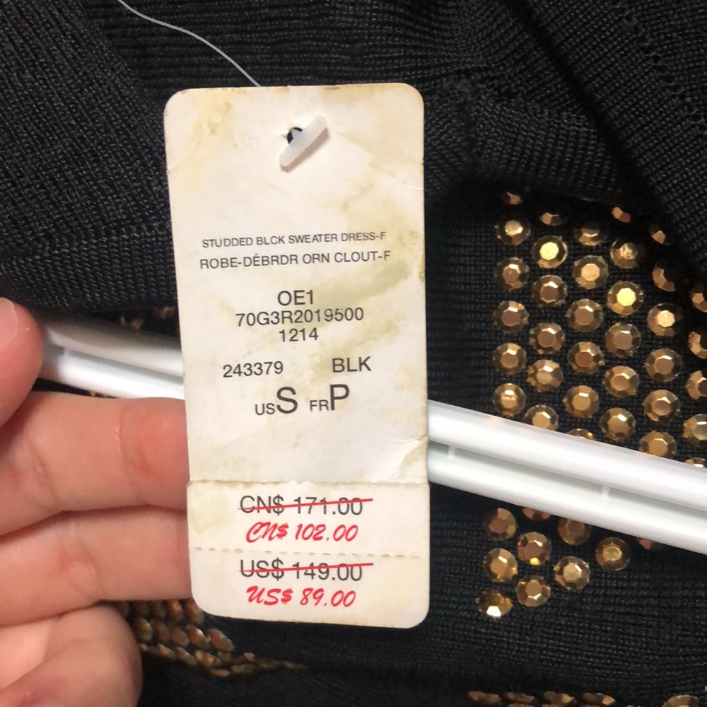 Bebe mini dress with golden studs - Picture 5 of 6